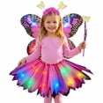 thumbnail image 5 of Girls Summer Dress Fairy Dress With Magical Play Pretend Party Flowy Dresses, 5 of 6