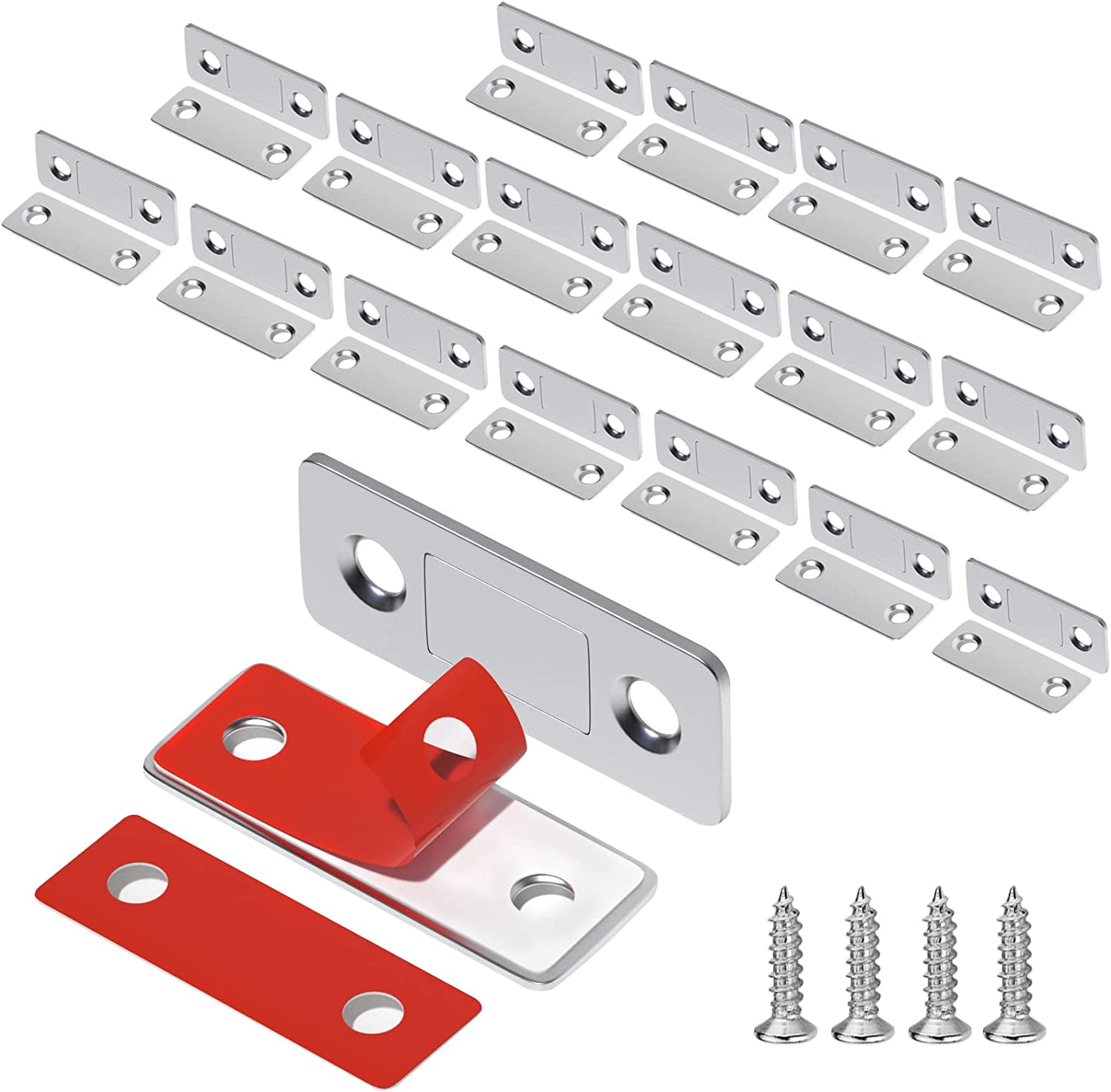 Catch 18 Pack Ultra Thin Drawer for Door Adhesive