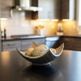 thumbnail image 6 of Seraphic 5pc Bowl Table Centerpieces for Dining Room, Large Decorative Bowls for Coffee Table Decor, Kitchen, Orbs/Balls Included, Silver, 6 of 11