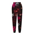 thumbnail image 4 of Idoravan Women's Plus Size Pants Clearance Womens Fashion Casual Drawstring Tight Leggings Elastic Waist Long Pants Trousers, 4 of 5
