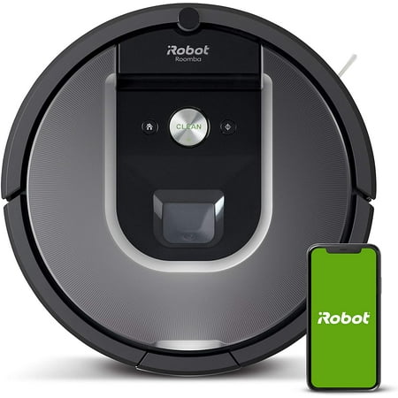 iRobot Roomba 960 Robot Vacuum- Wi-Fi Connected Mapping, Works with Alexa, Ideal for Pet Hair, Carpets, Hard Floors,Black