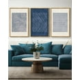 thumbnail image 5 of SHENIFY Blue Mid-Century Modern Wall Art 16x24in3pcs Natural Framed Minimalist Abstract Boho Wall Decor Geometric Artwork Kitchen Dining Room, 5 of 5