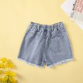 thumbnail image 6 of LUOGENLI Girl Summer Outfits Size 8 Summer Kids Toddler Baby Girls Spring Summer Solid Cotton Sleeveless Shorts Jeans Outfits Clothes Toddler Girls Summer Outfits 4T Summer 1-2 Years, 6 of 9