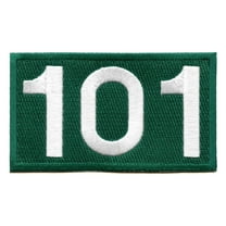 Player Number 101 Patch Survival Game Embroidered Iron On