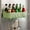 B, variant on Product Classification Rack Storage Shelf Product Title Bathroom Shelves Shower Canny Wall Mounted Organizer with Six Hooks Drilling Free Shower Storage for Bathroom Kitchen Laundry Balcony
