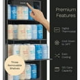 thumbnail image 3 of Beverage Refrigerator and Cooler - 120 Can Mini Fridge with Glass Door for Soda Beer or Wine - Small Drink Dispenser Machine for Office or Bar with Adjustable Removable Shelves, 3 of 5