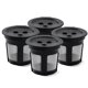 thumbnail image 1 of Paquete de 4 cápsulas de café reutilizables K Cups para cafeteras de doble infusión, filtros permanentes y accesorios, 1 of 4