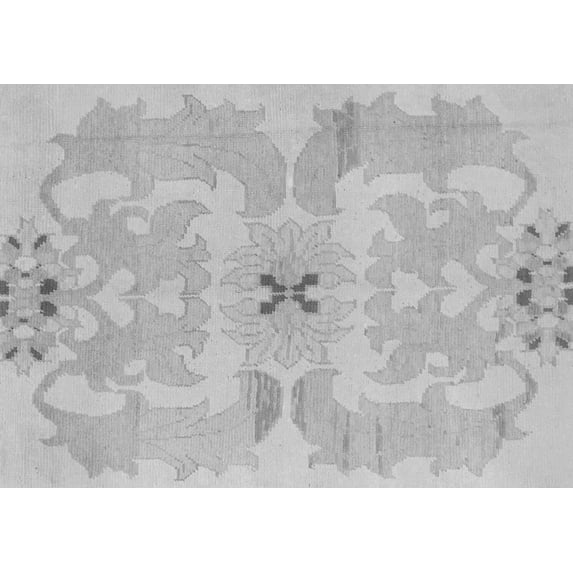 Ahgly Company Indoor Rectangle Abstract Gray Modern Area Rugs, 2' x 3'
