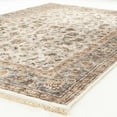 thumbnail image 5 of Alfa Rich 3x5 Area Rugs, Ultra-Thin, Oriental, Teal and Cream Rug, Non-Slip, Machine Washable, Easy Clean, Pet Friendly Laundry Rug, 5 of 6