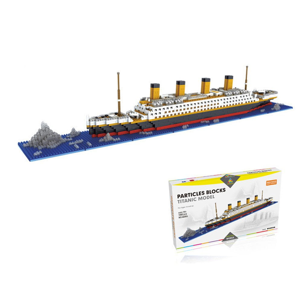Titanic Building Blocks Ship Model Set The Kit For Kids Adult Large Toy 3D 