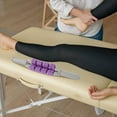 thumbnail image 4 of Raindrops Portable Purple Muscle Roller Stick for Back Neck and Leg Deep Tissue Massage, 4 of 7