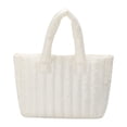 thumbnail image 2 of Quilted Commute Bag Large Capacity Cotton Padded Bag Simple for Weekend Vacation, 2 of 10