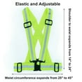 thumbnail image 2 of Chaleco reflectante para correr, seguridad ajustable VES, correas reflectantes de alta visibilidad para correr de noche, ciclismo al aire libre, motocicleta, paseo para perros, trotar, 2 of 5