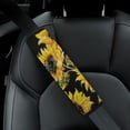 thumbnail image 5 of WYYP Sunflowers Car Seat Belt Shoulder Pad - Protect Your Neck and Shoulder from Seat Belt Rubbing - Car Interior Decor - Ideal for Car Interior Accessories 2Pcs, 5 of 6