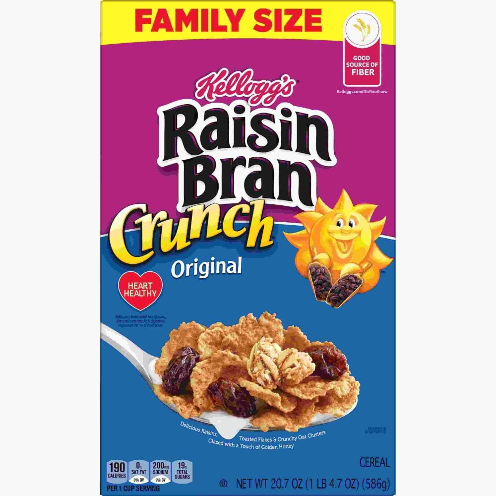 Kellogg's Raisin Bran Breakfast Cereal 20.7 oz & Kellogg's Frosted Flakes 30.6 oz