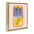 thumbnail image 2 of Stupell Industries Mid-Century Yellow Sardine Tin Gold Floating Frame Canvas Art, 18 x 18, by Creative Studio, 2 of 8