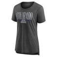 thumbnail image 2 of Women's Gray Colorado Rockies Toppler Tri-Blend T-Shirt, 2 of 3