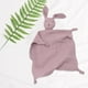 thumbnail image 4 of Manta de bebé para acurrucarse Manta de peluche Manta de seguridad Conejo Púrpura, 4 of 9