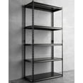 Slsy 3 Pack 72"H x 36"W x 18"D Garage Shelving, Heavy Duty Steel Shelving Storage Rack Shelves