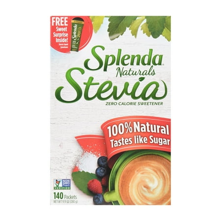 - Splenda Naturals Stevia Sweetener, 140ct Box, Packets
