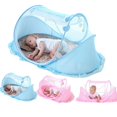 thumbnail image 1 of Black Friday Baby Mosquito Cover Folding Bracket With Bottom Free-installation Mosquito Net, 1 of 6