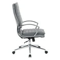 thumbnail image 3 of Office Star Products High Back Manager's Faux Leather Chair in Charcoal with Chrome Base, 3 of 5