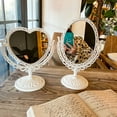 thumbnail image 4 of Cosmetic Mirror Functional Durable Desk Type Antique Vintage European Style Desktop Makeup Mirror for Makeup, 4 of 7