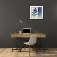 thumbnail image 3 of Studio Mousseau 15x15 White Modern Wood Framed Museum Art Print Titled - Indigo Leaves III, 3 of 4