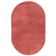 thumbnail image 6 of JONATHAN Y SUPERSOFT 4 x 6 Oval Area Rug, Haze - Red, SEU100E-4OV, 6 of 9