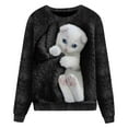 thumbnail image 2 of Womens Crewneck Sweatshirts Long Sleeve Cute Cat Printed Tops Fall Fashion Pullover Shirts 2025, 2 of 4