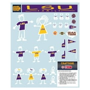 LSU Decal (LSU FAMILY DECAL COLOR SHIRT (8.5"x11"), 8.5 inx11 in)