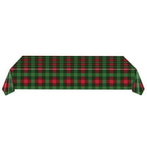 Christmas Plastic Grid Tablecloth Disposable Grid Tablecloth House Decoration Christmas Party Supplies Tablecloth
