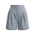 thumbnail image 6 of GUACER Shorts for Women Elastic Waisted Pleated Dressy Shorts with Pockets Casual Loose Wide Leg Shorts, 6 of 6