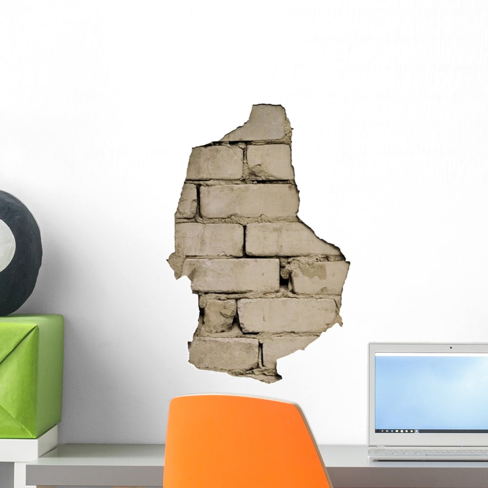 Through Hole Wall It Wall Decal Sticker, Wallmonkeys Peel & Stick Vinyl