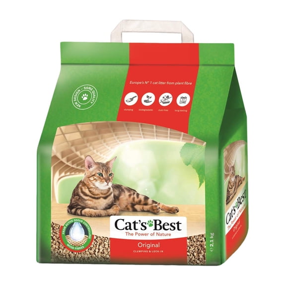 Arena para Gato Cats Best 5 Lts 2.1 kg OkoPlus Biodegradable OkoPlus Cats Best 5 litros