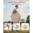 thumbnail image 2 of VEVOR Pop up Sports Tent, 47x47 in Clear Bubble Tent for 1 Person, Waterproof Outdoor Pod with Floor Mat & Top Cover, Garden Igloo Dome Tents Camping Shelter for Events Fishing Cheering, 2 of 9