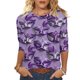 thumbnail image 2 of Xuyuer Mardi Gras Printed Shirt - Ladies' 3/4 Sleeve Crewneck Top for Festival Celebrations, Carnival Themed Parties, Vibrant Holiday Seasonal Fashion & Eye-Catching Parade Ready Apparel, 2 of 9