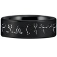 thumbnail image 4 of Yoga Style 1 Tungsten Carbide Ring, 4 of 9