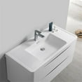 thumbnail image 6 of Fresca Tuscany 40" Glossy White Wall Hung Modern Bathroom Vanity with Medicine Cabinet, 6 of 8