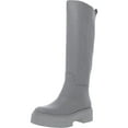 thumbnail image 1 of Sam Edelman Womens Larina Leather Pull On Knee-High Boots Gray 7 Medium (B,M), 1 of 5