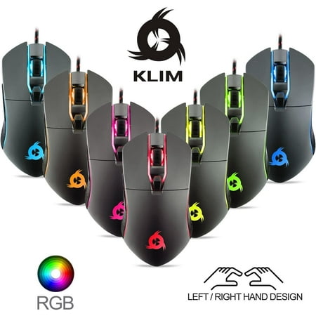 KLIM Aim Souris Gamer - Filaire Ergonomique Gamer USB Ordinateur Souris  Chroma RGB - 7000 DPI - Boutons Programmables