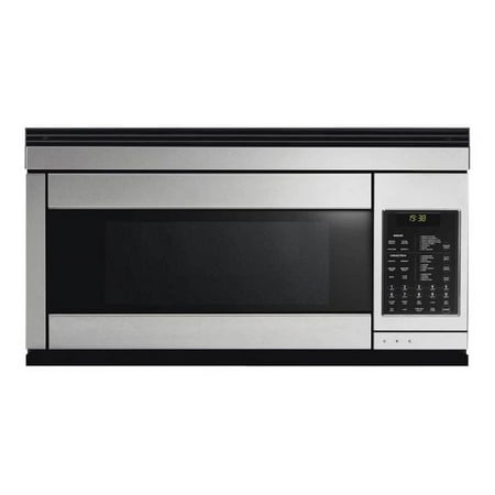 Fisher & Paykel - 1.1 Cu. Ft. Over-the-Counter Microwave - Black/brushed stainless steel