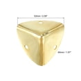 thumbnail image 2 of 8 Pcs Furniture Corner Edges Protector, 40mm Metal Edge Guard with Screws, Gold, 2 of 6