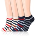 thumbnail image 1 of 5 Paires de Chaussettes Chaussettes de Cheville pour Femmes Mignonnes, 1 of 6