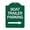 Green & White, variant on SignMission A-DES-BG-1824-24294 18 x 24 in. Designer Series Sign - Boat Trailer Parking with Right Arrow Symbol, Black & Gold