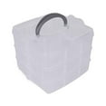 thumbnail image 2 of Plastic Detachable 3 Layers Nail Art Tool Storage Box Jewelry Organizer Container (Transparent), 2 of 8