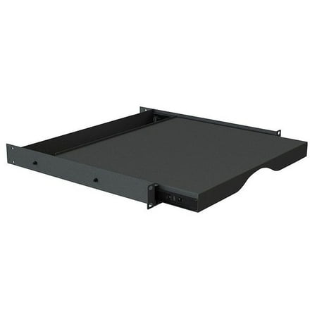 Video Mount Products Sliding Shelf Rack Mount Black ER-SS1U