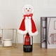 thumbnail image 5 of Cubierta de botella de Navidad de 2 piezas, cubierta de botella de vino de Navidad, decoración de botella de vino de champán artesanal decoración de mesa de fiesta de Navidad, 5 of 5