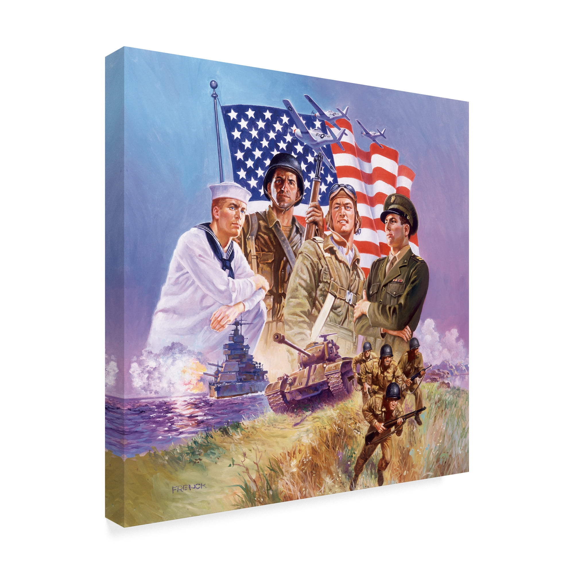 Trademark Fine Art 'The Armed Forces' Canvas Art by Hal Frenck
