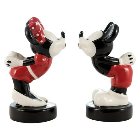 Mickey & Minnie Sculpted Salt And Pepper Shaker Set
